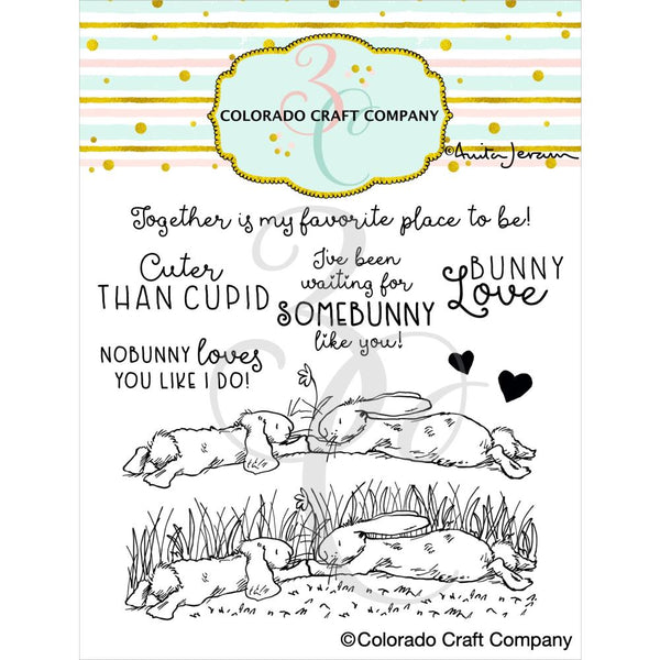 Colorado Craft Company Clear Stamps 4"X4" Bunny Love - By Anita Jeram