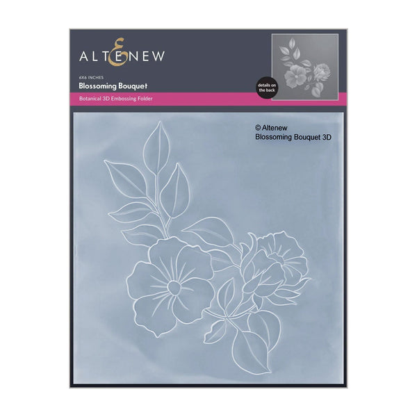 Altenew Blossoming Bouquet Botanical 3D Embossing Folder