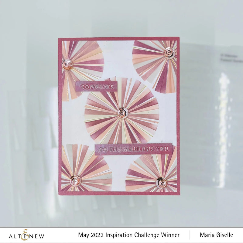 Altenew Raised Sentiments 3D Embossing Folder