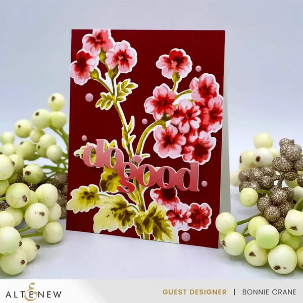Altenew Stencil Art: Painted Geraniums Add-On Die Set*