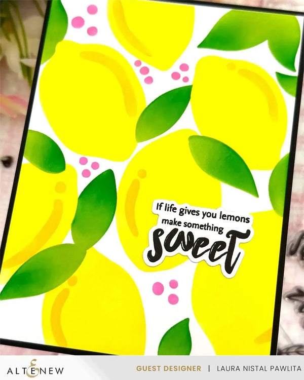 Altenew Lemon Craze Stencil Set (3 in 1)*