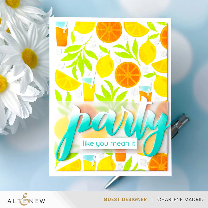 Altenew Citrus Fruits Pattern Layering Stencil Set (4 in 1)*