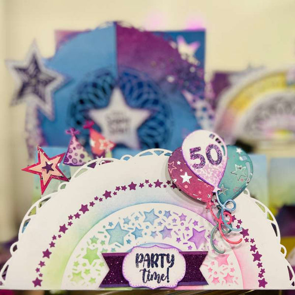 Angela Poole A4 Photopolymer Stamp Set - Rainbow Magic*