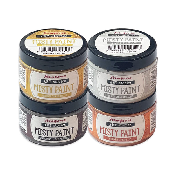 Stamperia Art Stories Misty Paint 150ml - Metallic Antique Umber
