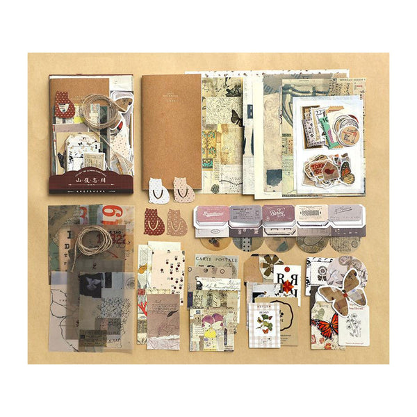 Poppy Crafts Mixed Media Material Kit - Browns