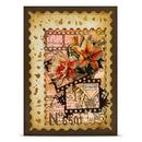 Decorative card with floral design and 'Grace' text on a textured background