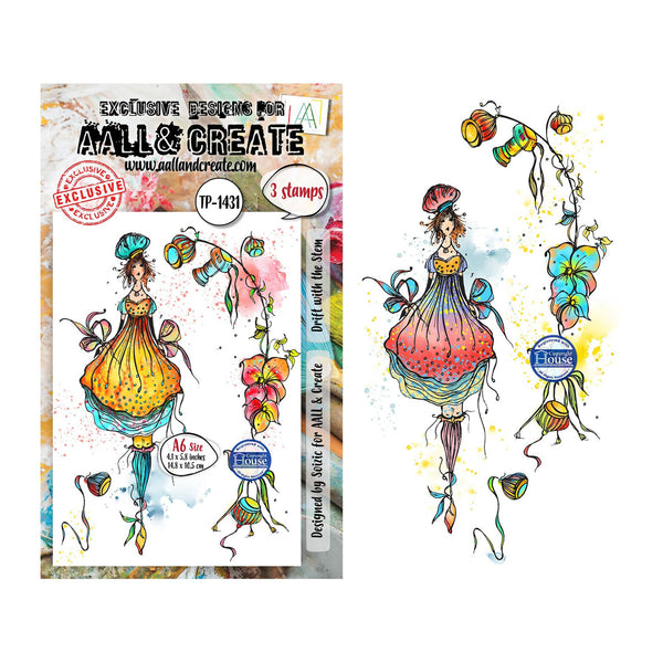 All & Create stamp set with colorful design on a white background