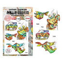 Aall & Create stamp set with colorful sea creature designs on a white background