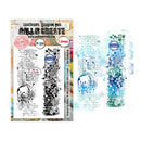 Two stamp sets with artistic designs on a white background
