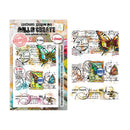 Packaging of All & Create stamps with butterfly designs on a white background