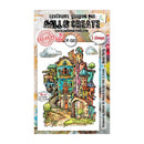 Packaging of All & Create stamps with a colorful house illustration on a white background