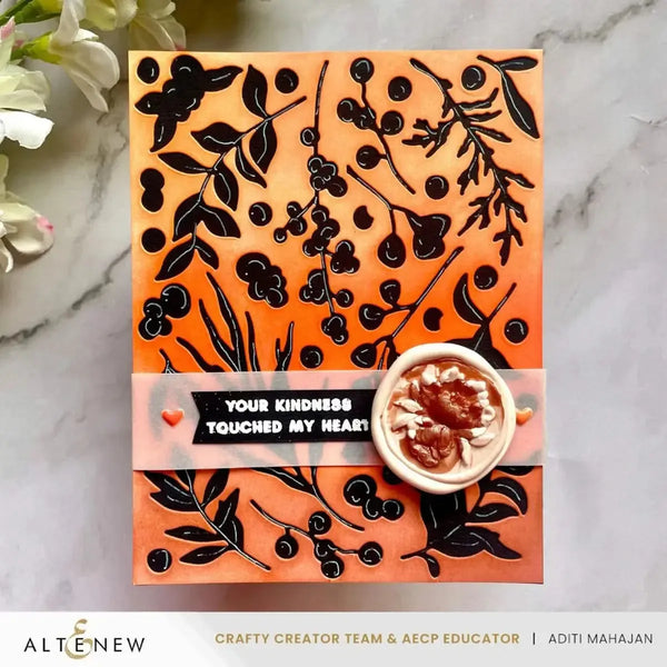 Altenew Zero-Waste: Berries and Branches Die