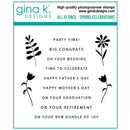 Gina K Designs Clear Stamps - All at Once- Spring Celebrations