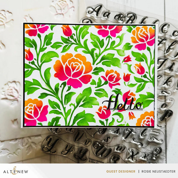 Altenew Chateau Blooms Builder Stencil Set