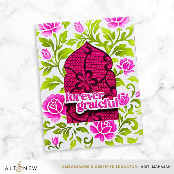 Altenew Chateau Blooms Builder Stencil Set