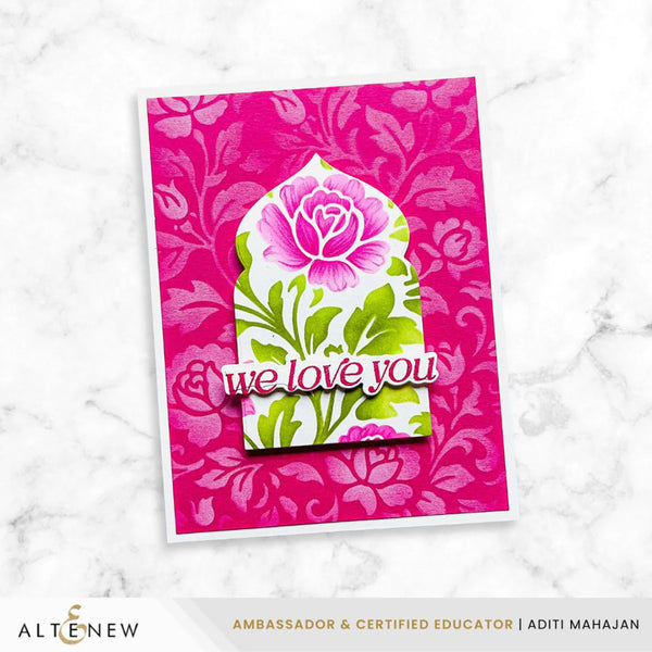 Altenew Chateau Blooms Builder Stencil Set