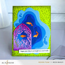 Colorful card with coral reef design and fish, featuring the brand 'Altenew'.