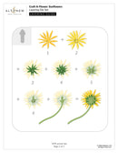 Layering guide for Craft-A-Flower Sunflowers die set by Altenew
