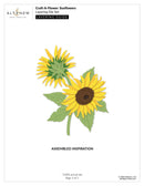 Layering die set for sunflowers with Altenew branding on a white background