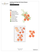 Altenew Craft Your Life Project Kit Stencil Set with floral design and ink color guide on a white background