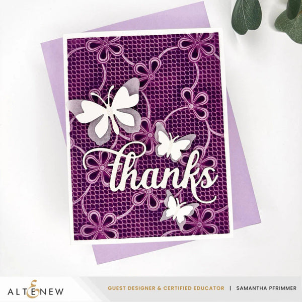 Altenew Lace Topped Petals 3D Embossing Folder