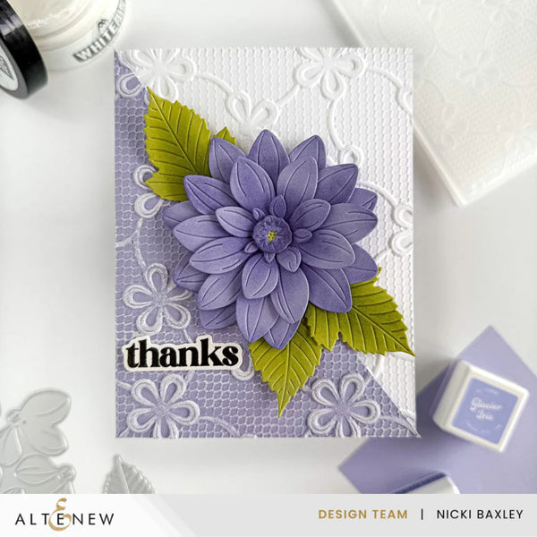 Altenew Lace Topped Petals 3D Embossing Folder