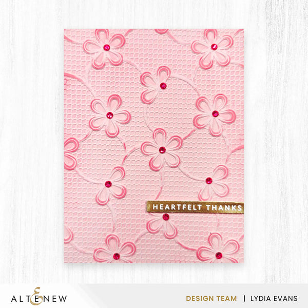 Altenew Lace Topped Petals 3D Embossing Folder