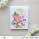 Card with pink flower and 'Proud of You' message on a light background, featuring Altenew branding.