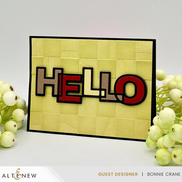 Altenew Paper Rhythm Geometric 3D Embossing Folder
