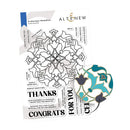 Altenew Arabesque Medallion stamp set with decorative elements on a white background