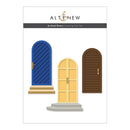 Three arch-shaped doors in blue, yellow, and brown with 'Altenew' branding on a white background.