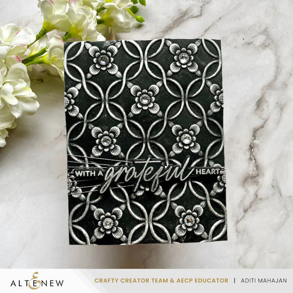 Altenew Botanical Rails Geometric 3D Embossing Folder