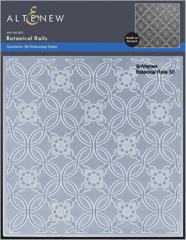Altenew Botanical Rails Geometric 3D Embossing Folder