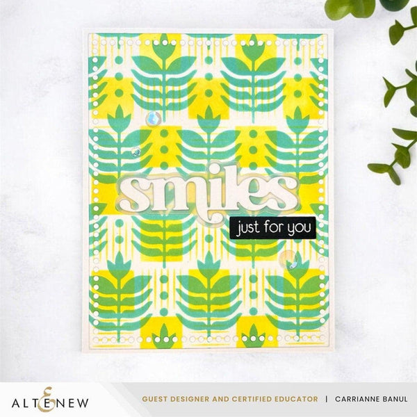 Altenew Checkerboard Tiles Background Stencil