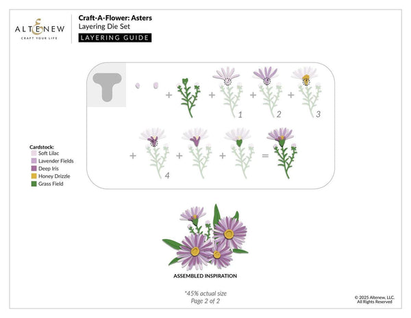 Altenew Craft-A-Flower: Asters Layering Die Set