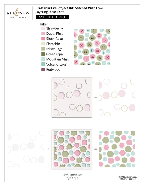 Altenew Craft Your Life Project Kit: Stitched With Love