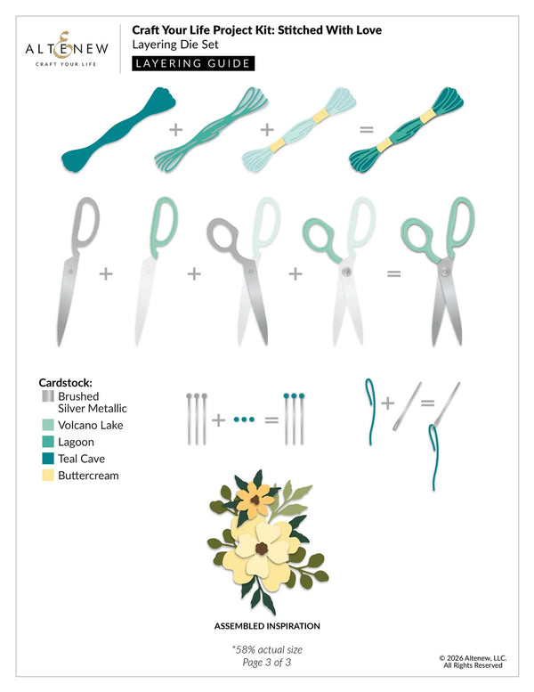 Altenew Craft Your Life Project Kit: Stitched With Love