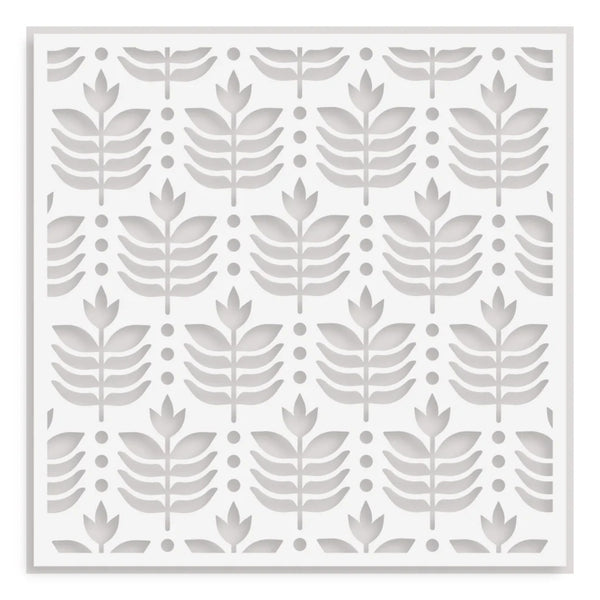 Altenew Deco Leaves Background Stencil