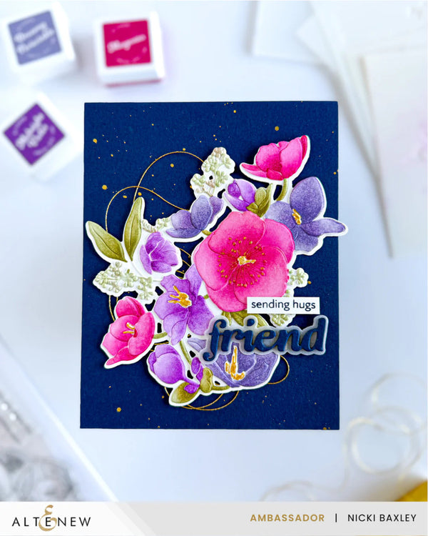 Altenew Hellebore Haven Botanical 3D Embossing Folder