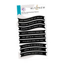 Packaging of Alte & New sentiment banners with black text on a white background