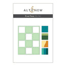Alten & New Pixel Pane Die Set packaging with die samples on a white background
