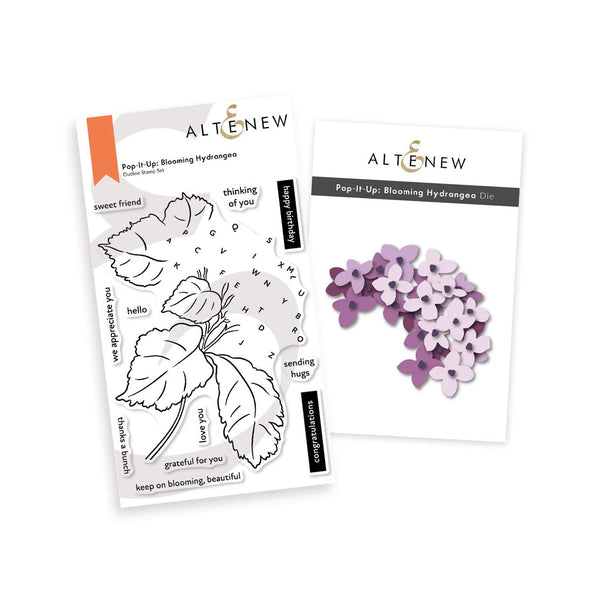 Altenew Pop-It-Up: Blooming Hydrangea Stamp & Die Set