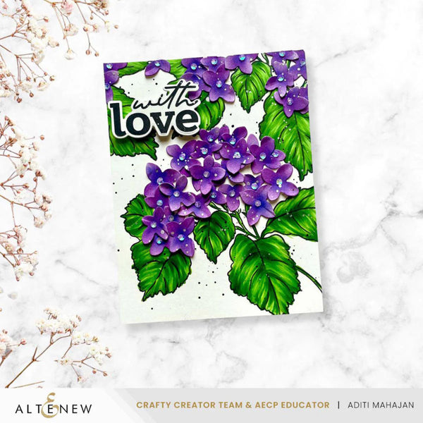 Altenew Pop-It-Up: Blooming Hydrangea Stamp & Die Set