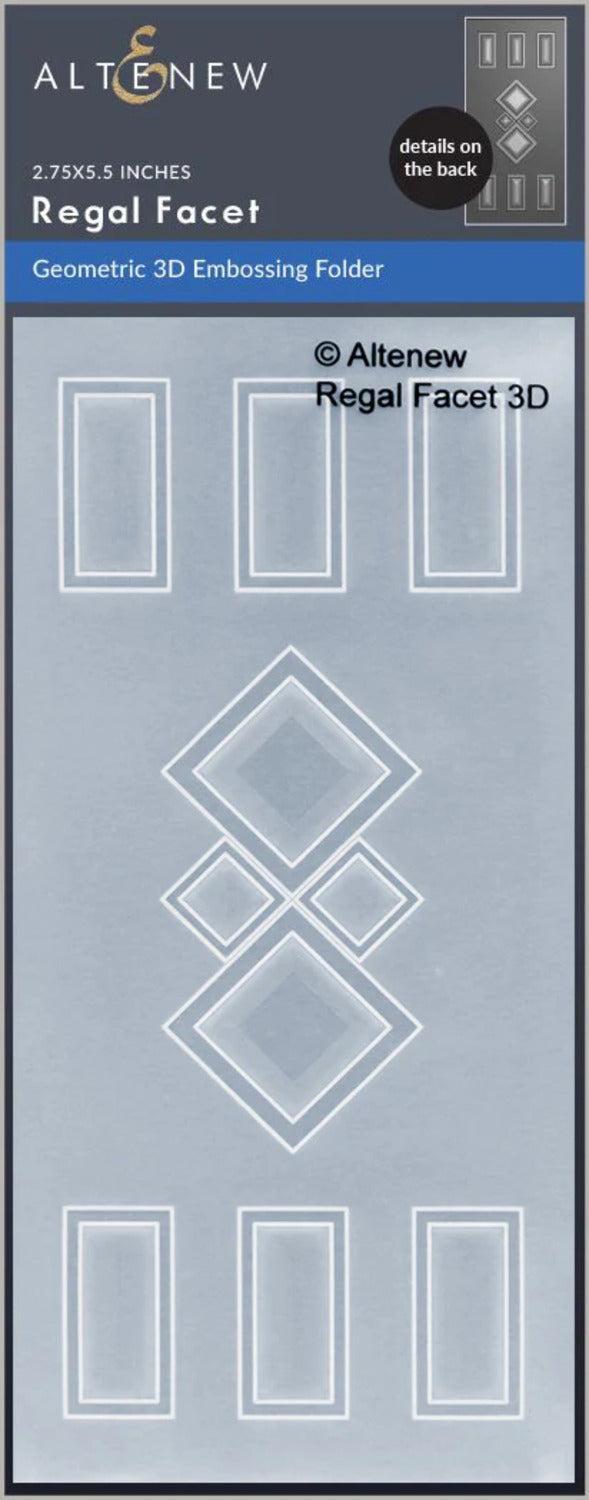 Altenew Regal Facet Geometric 3D Embossing Folder