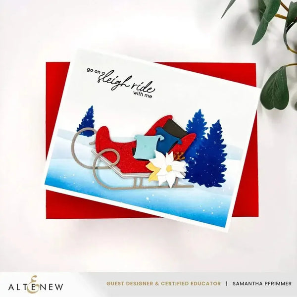 Altenew Sleigh Ride Greetings Sentiment Stamp Set