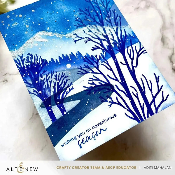 Altenew Sleigh Ride Greetings Sentiment Stamp Set