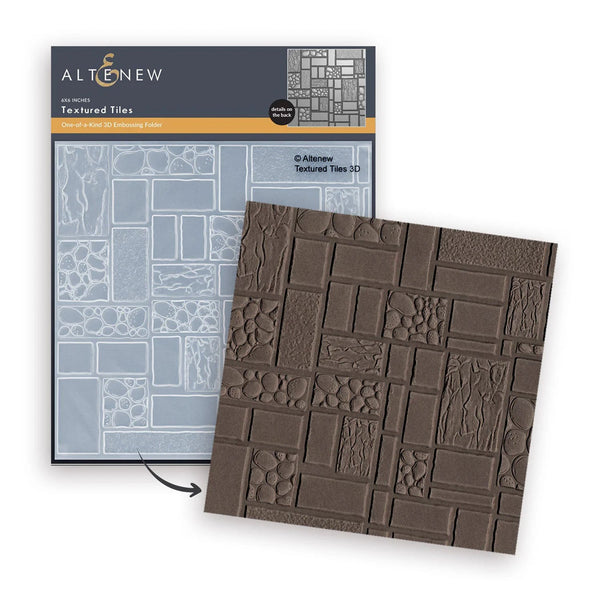 Altenew Textured Tiles One-of-a-Kind 3D Embossing Folder