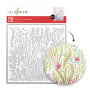 Altenew Undersea Jamboree Builder Stencil Set packaging with a sample design on a white background