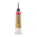 Tube of relief paint with a gold label on a white background