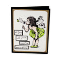 Fairy-themed greeting card with text 'May all your wishes come true' on a white background